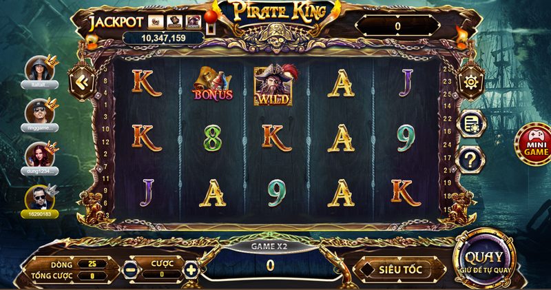 Siêu phẩm Pirate King quay hũ siêu tốc tại 68 game bài